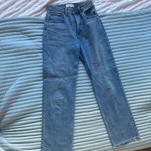 Abercrombie & Fitch Light Blue Straight Leg Jeans
